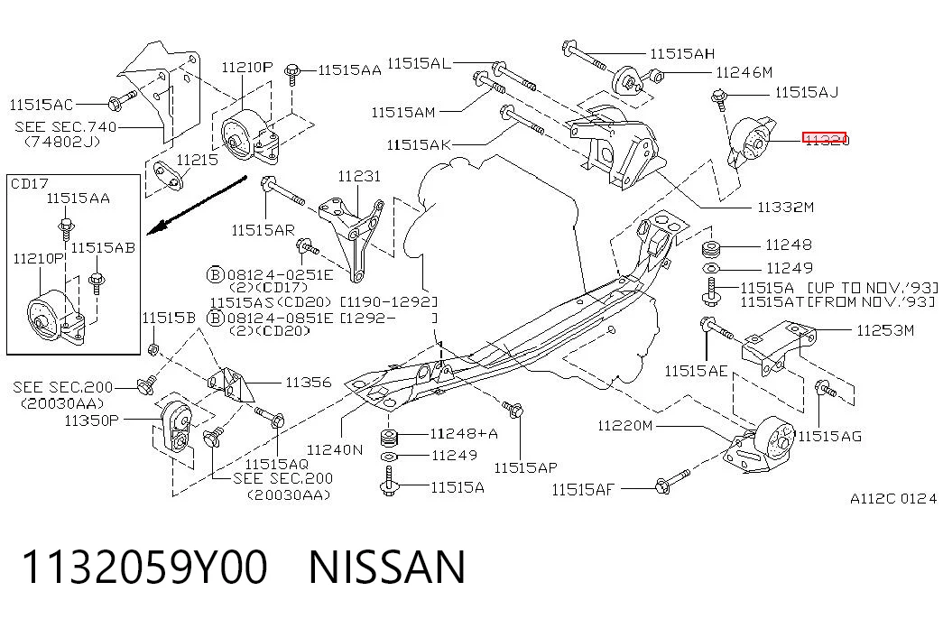 1132059Y00 Nissan/Infiniti