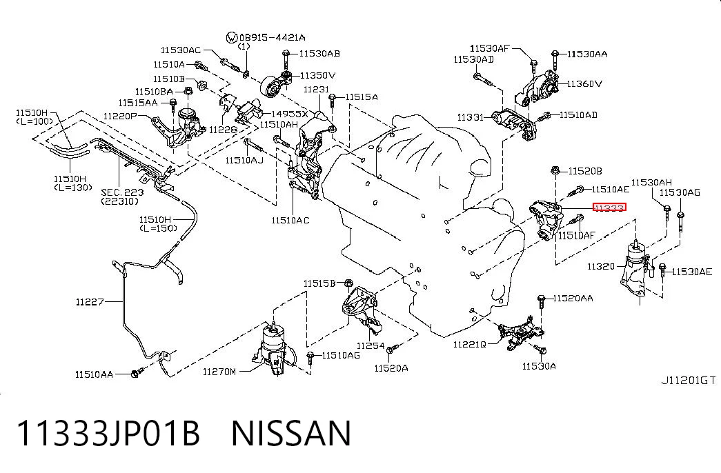 11333JP01B Nissan/Infiniti