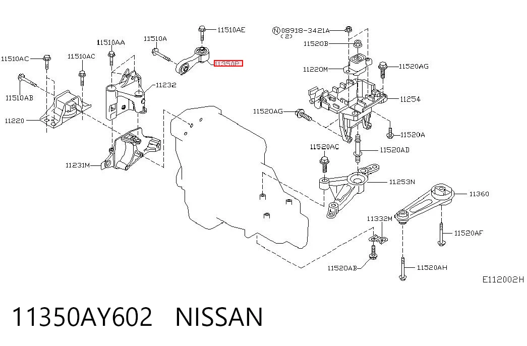 Comprar Soporte trasero del motor Nissan Micra K12 a bajo precio