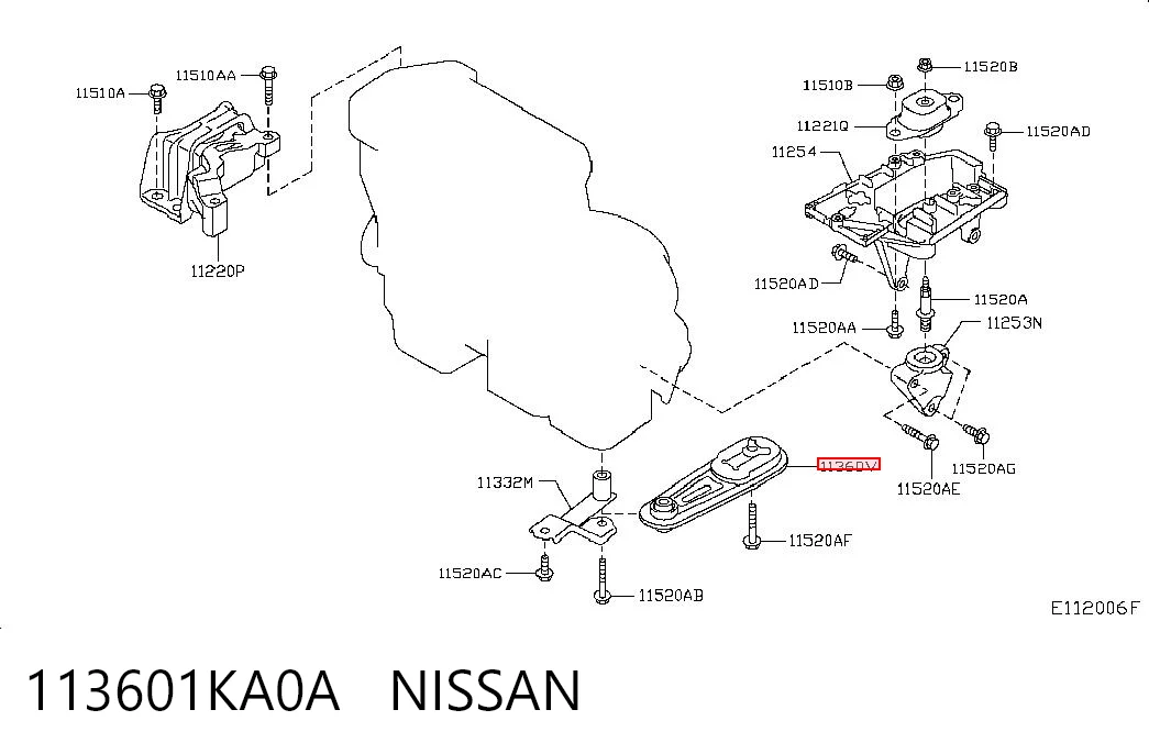 113601KA0A Nissan/Infiniti