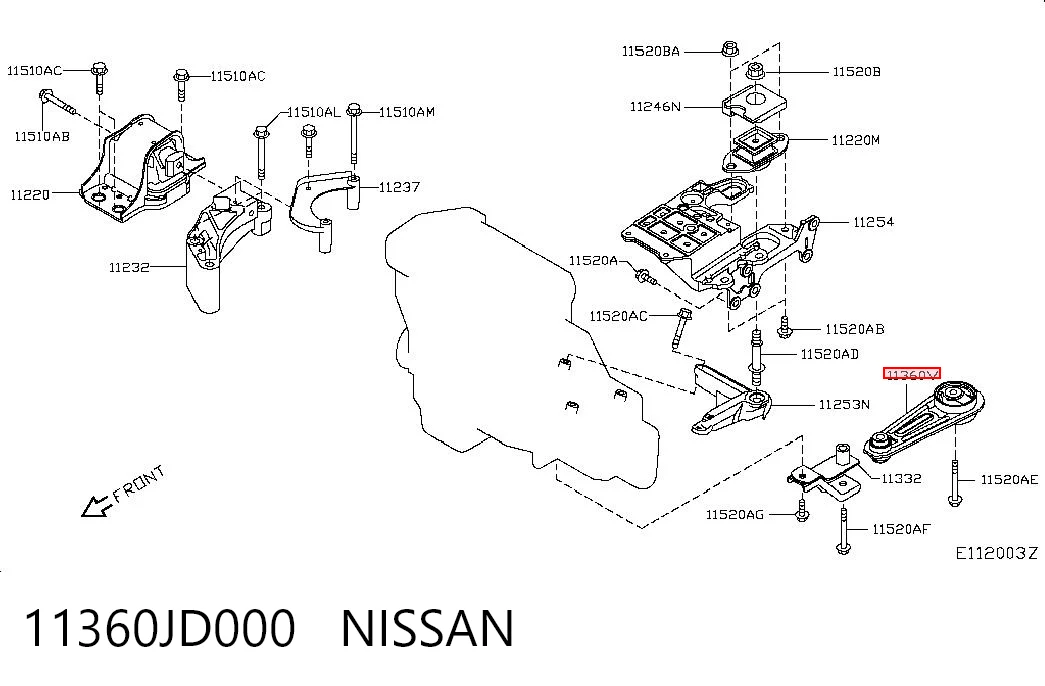 11360JD000 Nissan/Infiniti