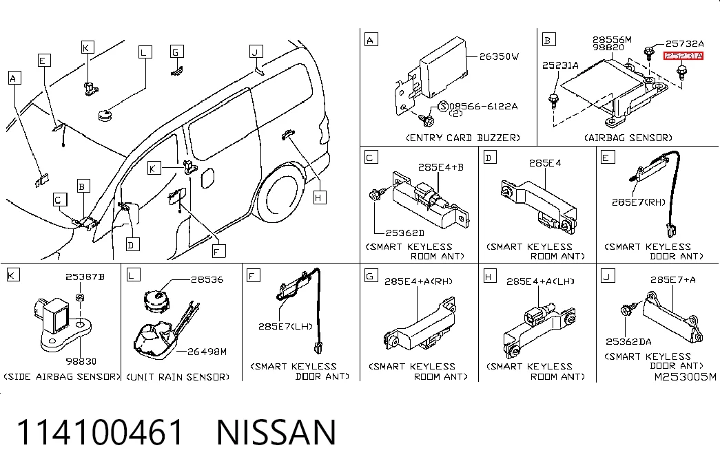 114100461 Nissan/Infiniti