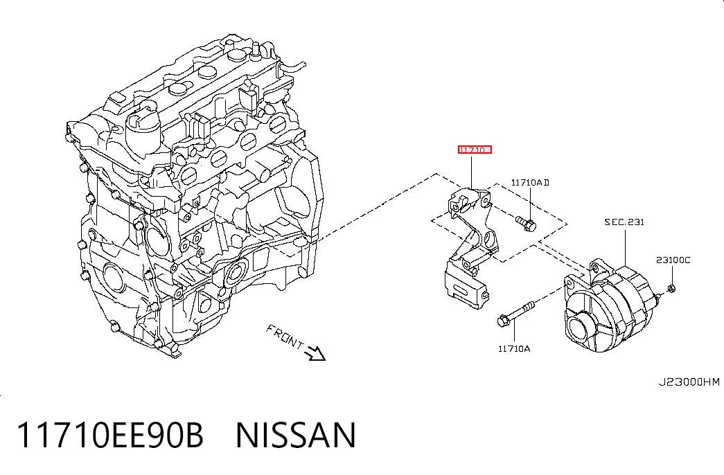 Comprar Soporte del alternador Nissan Note E11 a bajo precio