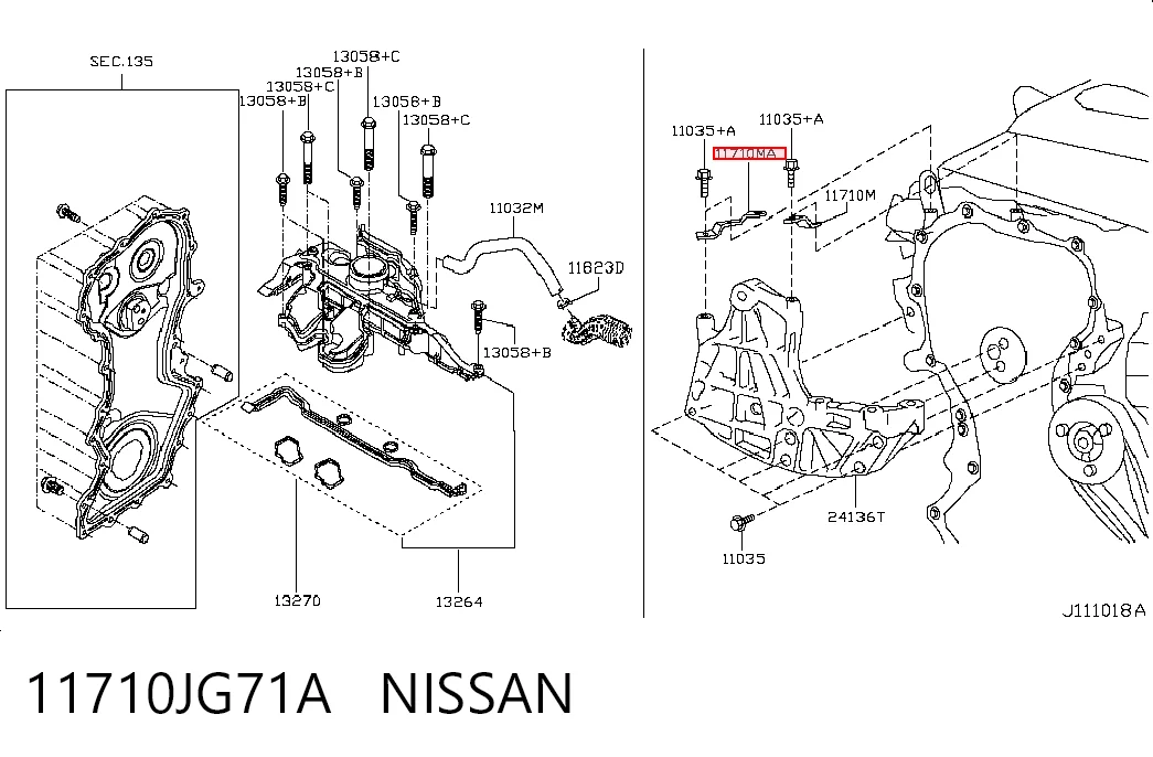 11710JG71A Nissan/Infiniti
