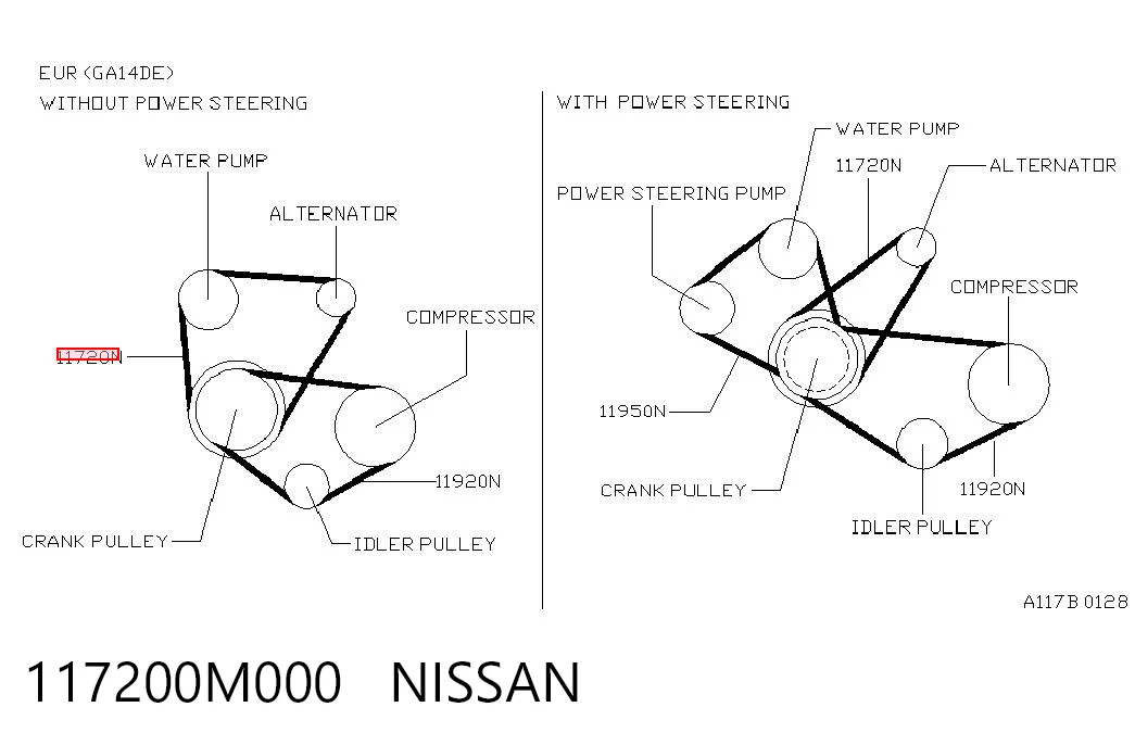 117200M000 Nissan/Infiniti