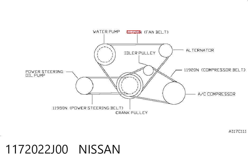 1172022J00 Nissan/Infiniti