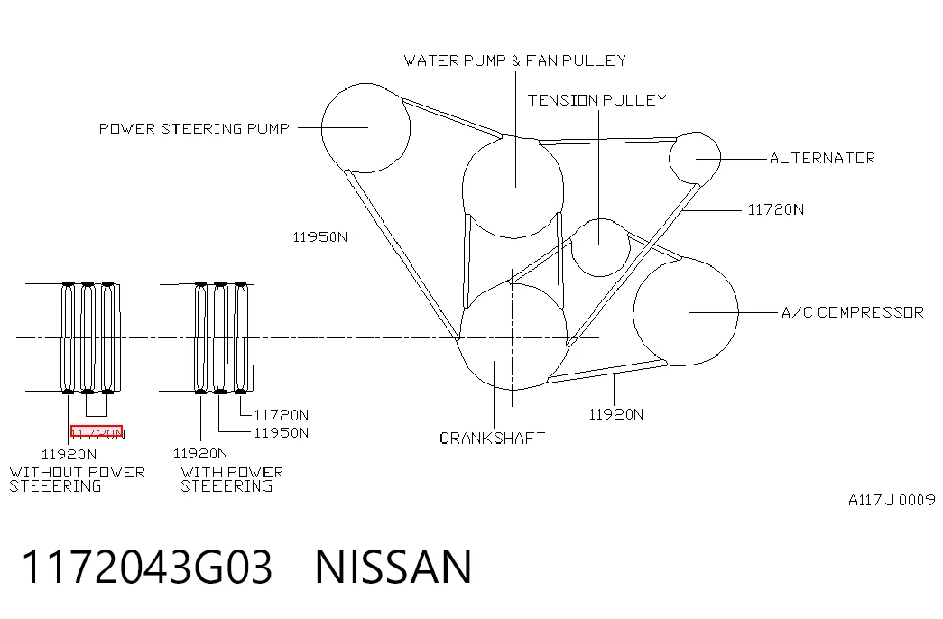 1172043G03 Nissan/Infiniti