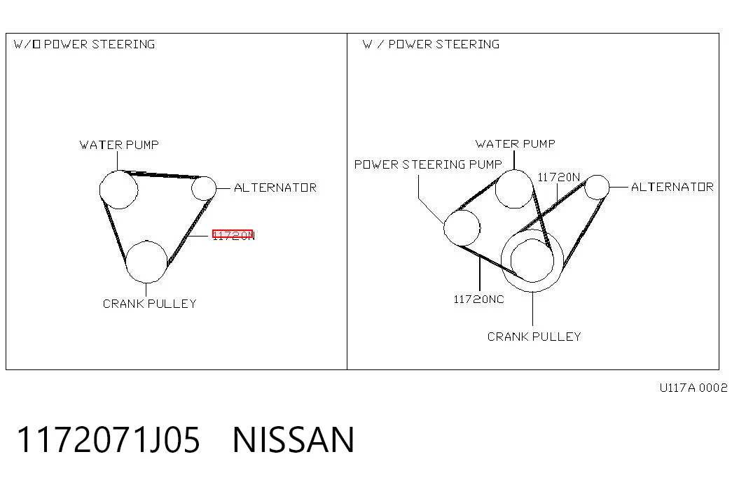 1172071J05 Nissan/Infiniti