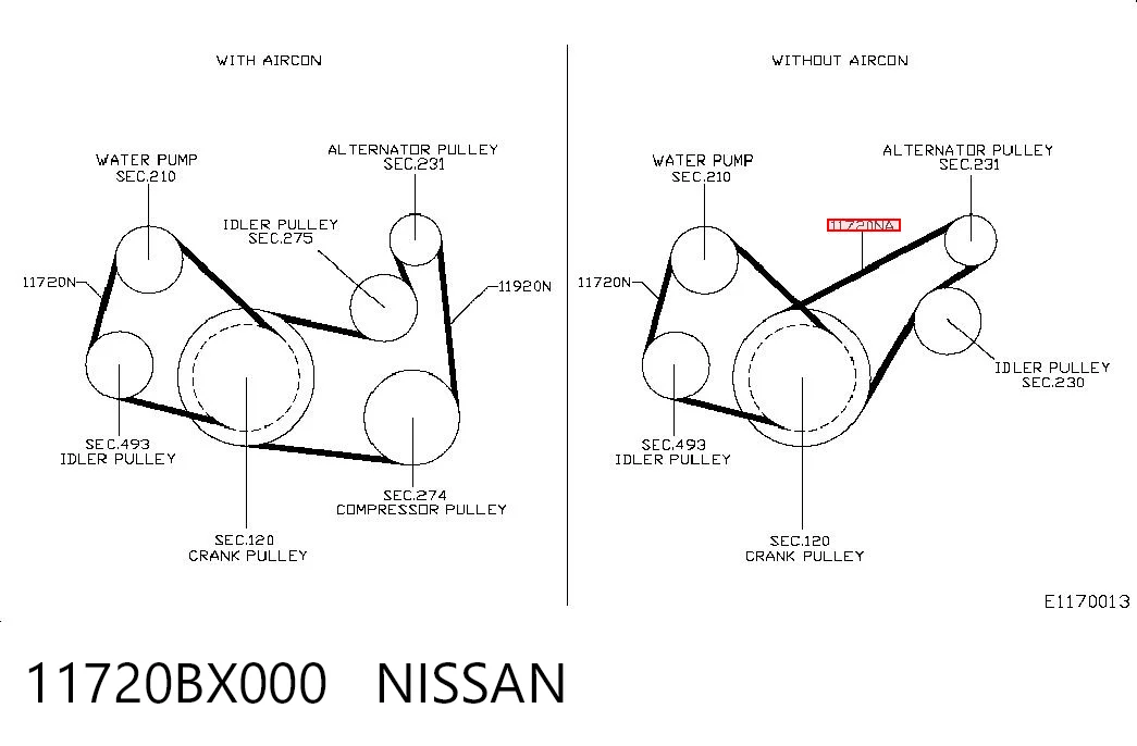 11720BX000 Nissan/Infiniti