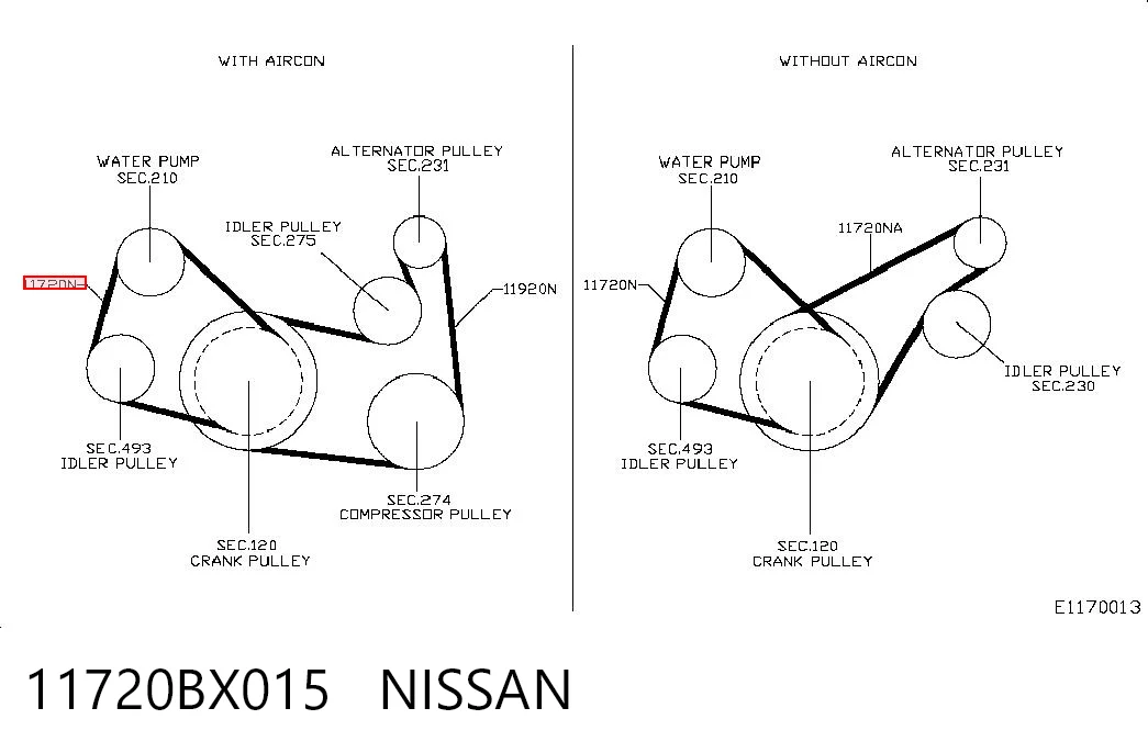 11720BX015 Nissan/Infiniti