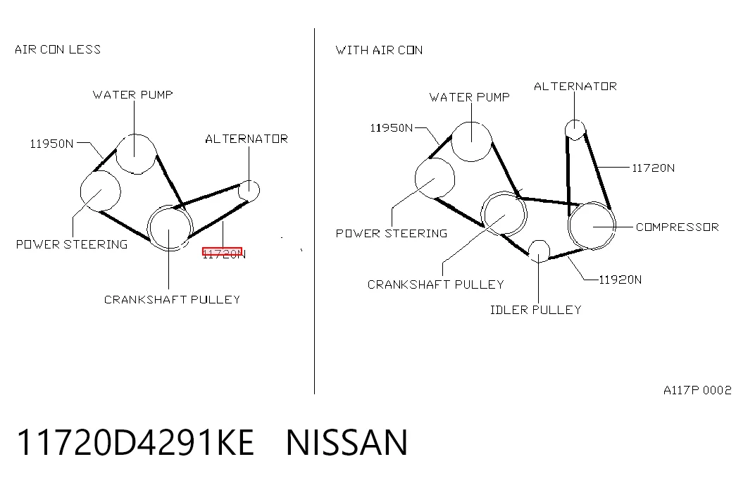 11720D4291KE Nissan/Infiniti