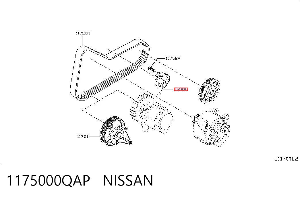 Rodillo de la polea Nissan Micra (K12)