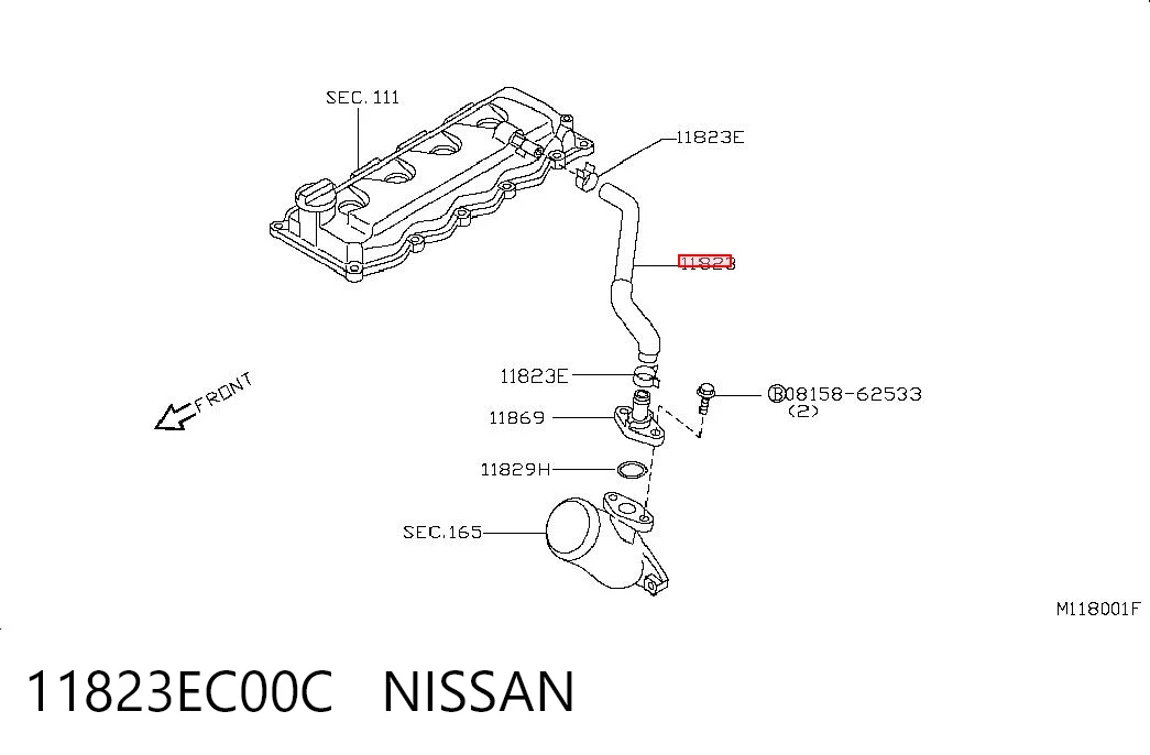 Comprar Tubo de ventilación del cárter (separador de aceite) Nissan Navara  D40 a bajo precio