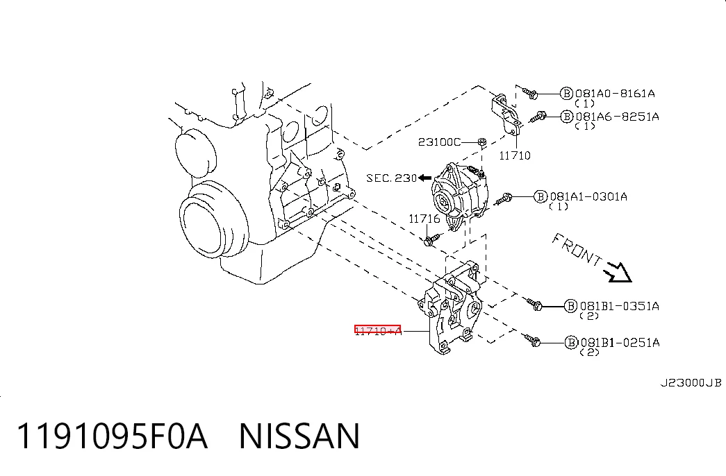 Comprar Soporte del alternador Nissan Almera B10RS a bajo precio
