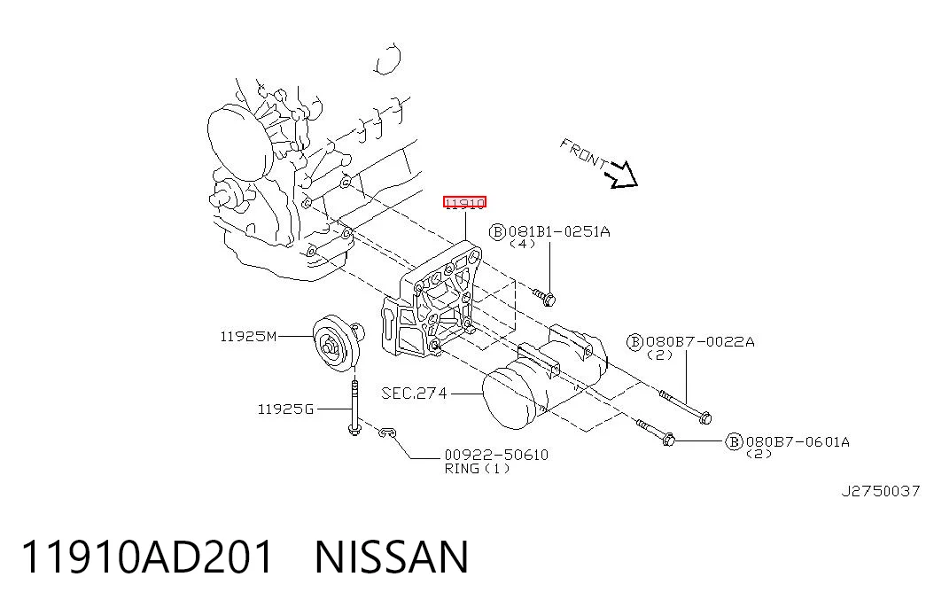 11910AD201 Nissan/Infiniti