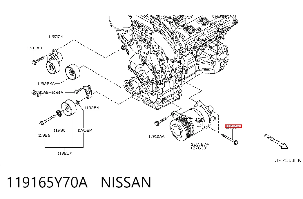 119165Y70A Nissan/Infiniti