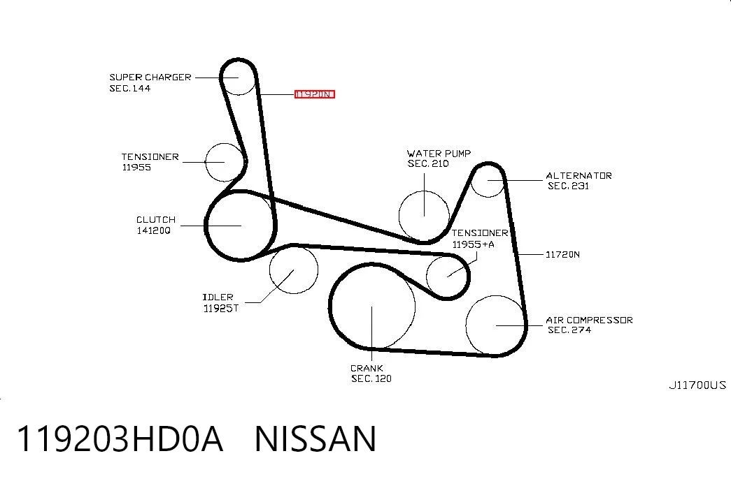 119203HD0A Nissan/Infiniti