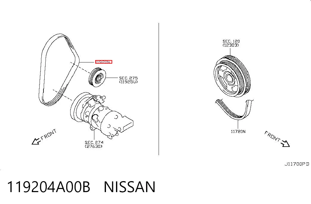 119204A00B Nissan/Infiniti