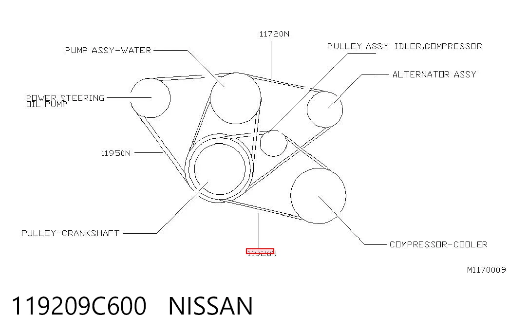 Comprar 7814A029 Chrysler Correa trapezoidal
