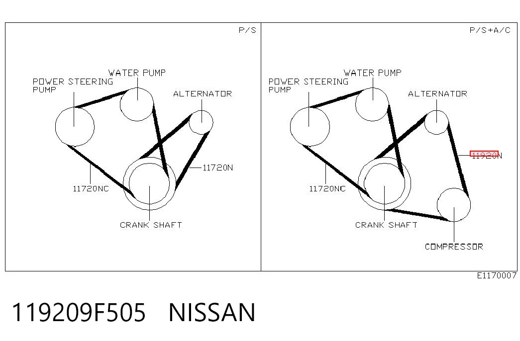 119209F505 Nissan/Infiniti