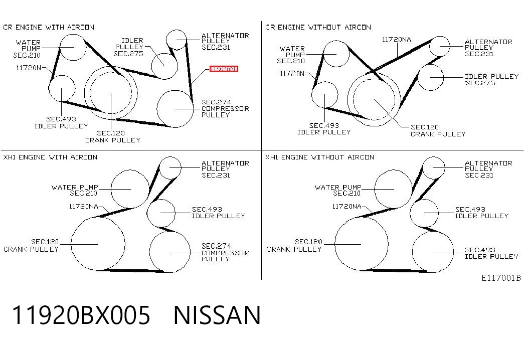 11920BX005 Nissan/Infiniti