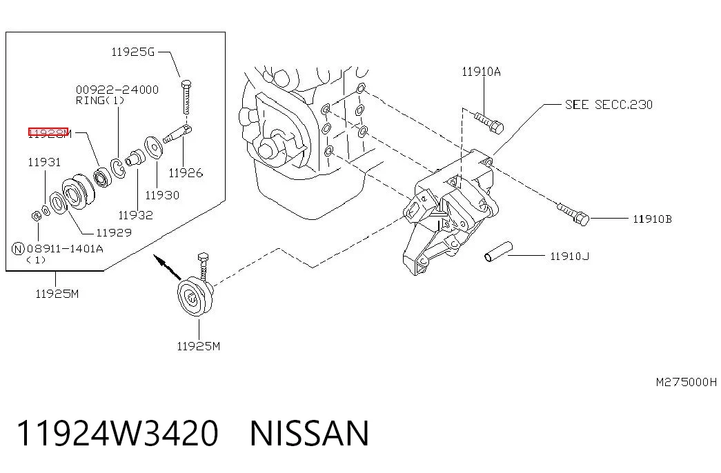 11924W3420 Nissan/Infiniti