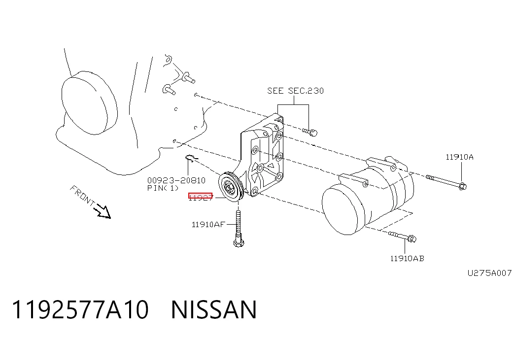 Rodillo tensor correa poli V Nissan Primera sedán (P10) (1990 - 1996) precio, desde 52,51 EUR
