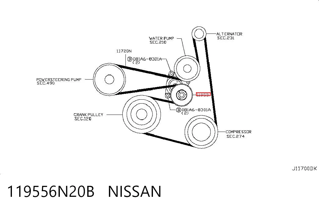 119556N20B Nissan/Infiniti
