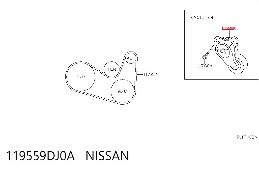 119559DJ0A Nissan/Infiniti