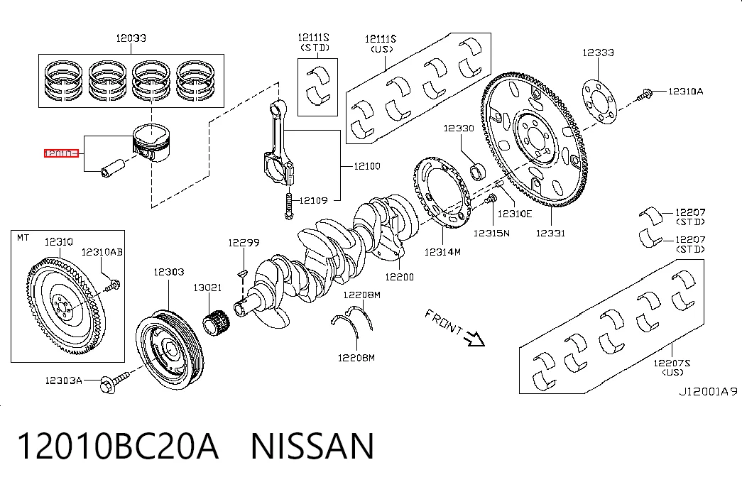 12010BC20A Nissan/Infiniti