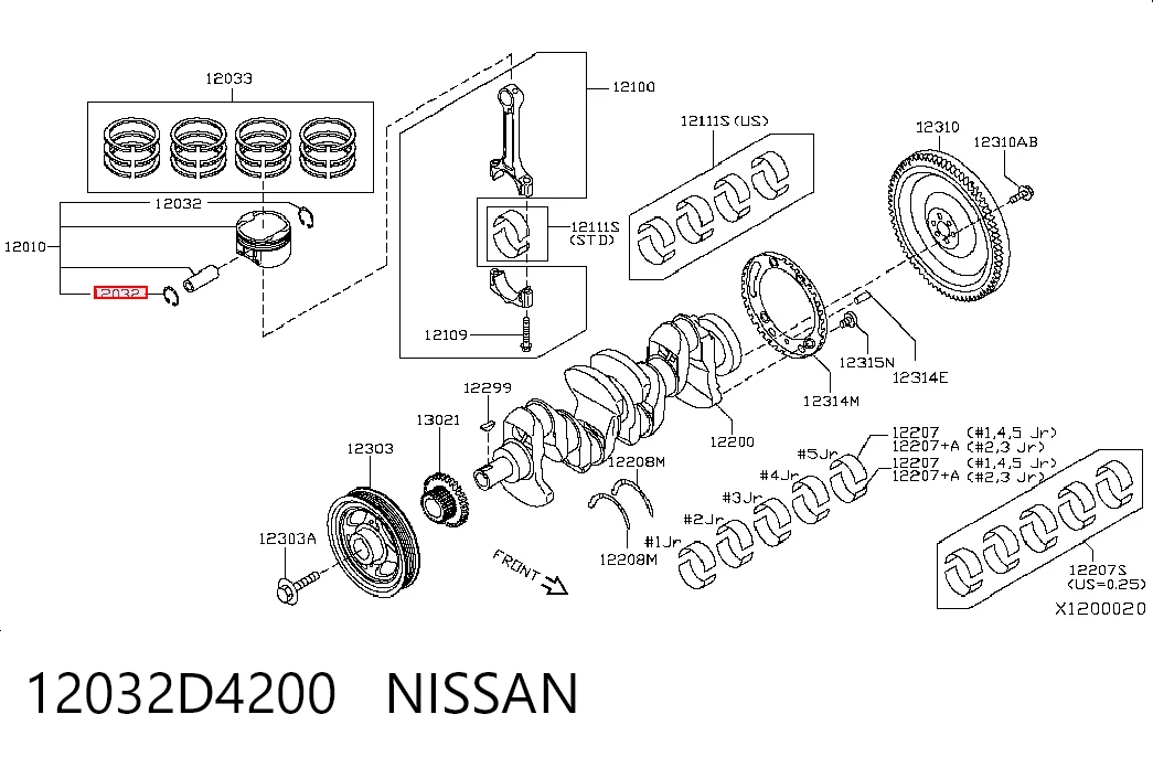 12032D4200 Nissan/Infiniti