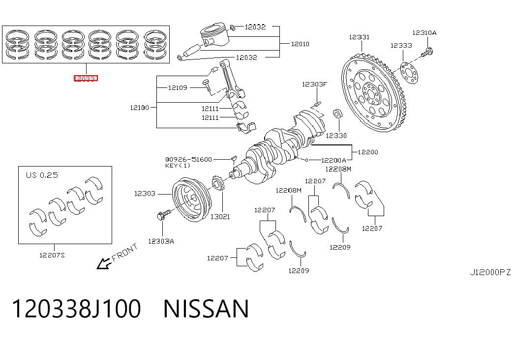 120338J100 Nissan/Infiniti