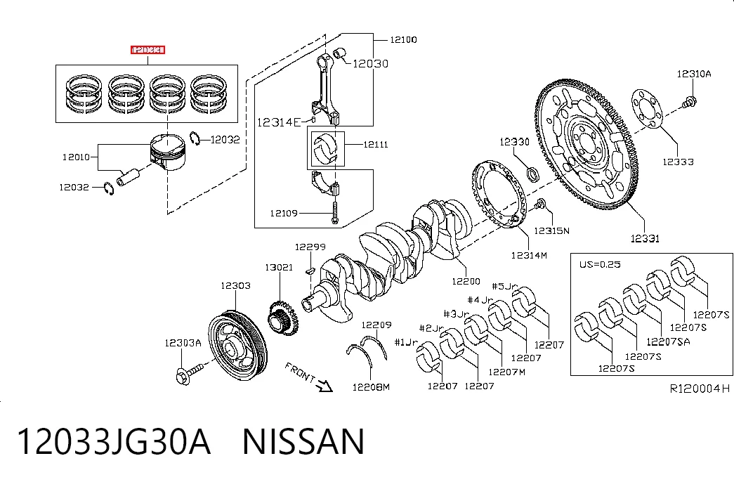 12033JG30A Nissan/Infiniti