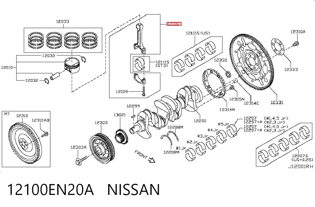 12100EN20A Nissan/Infiniti