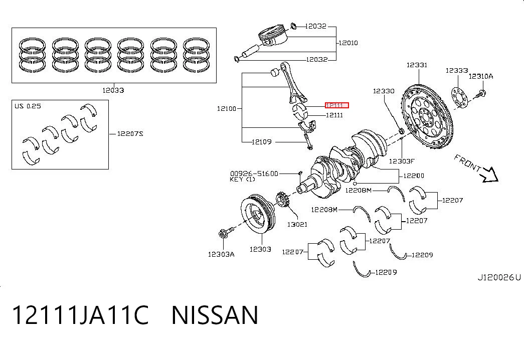 12111JA11C Nissan/Infiniti