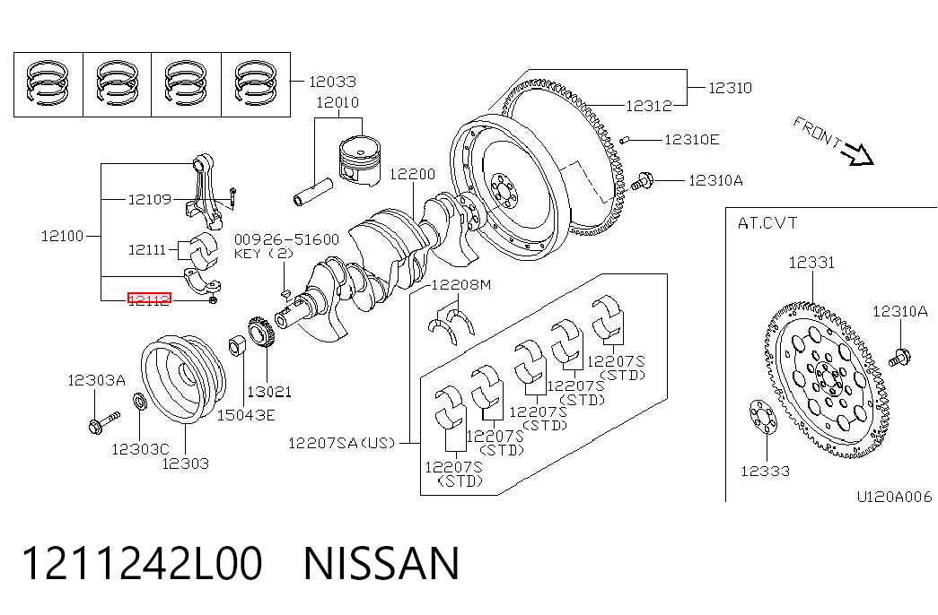 1211242L00 Nissan/Infiniti