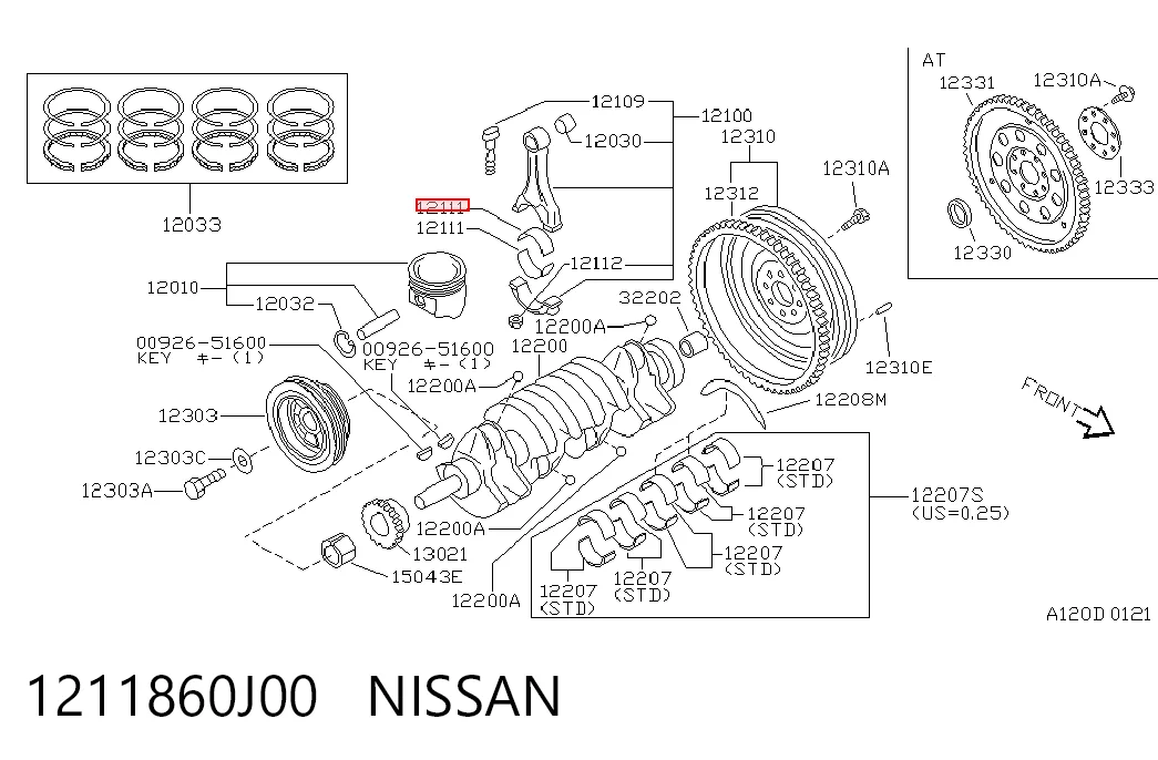 1211860J00 Nissan/Infiniti