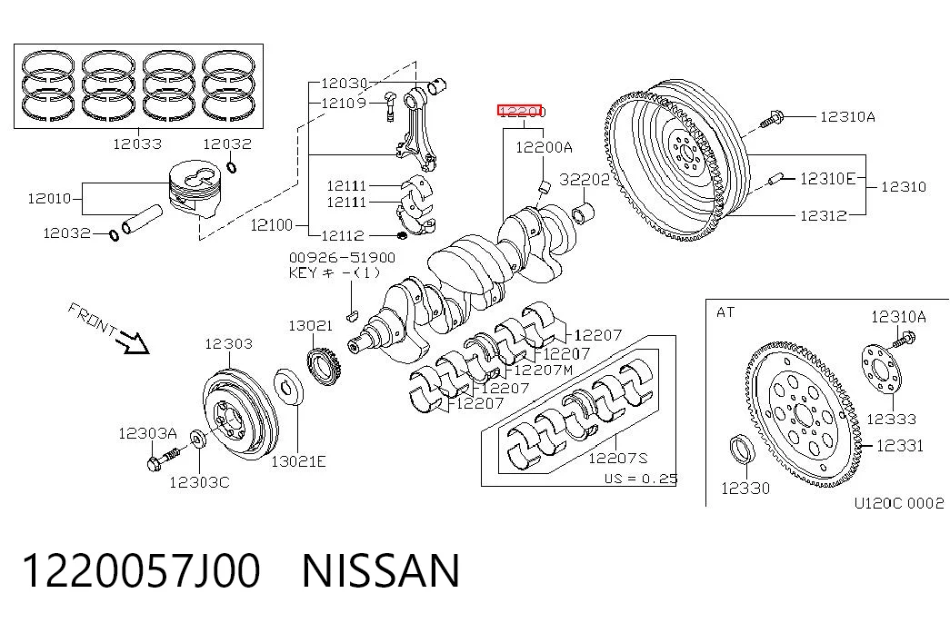 Comprar Cigüeñal Nissan Primera  P10 a bajo precio