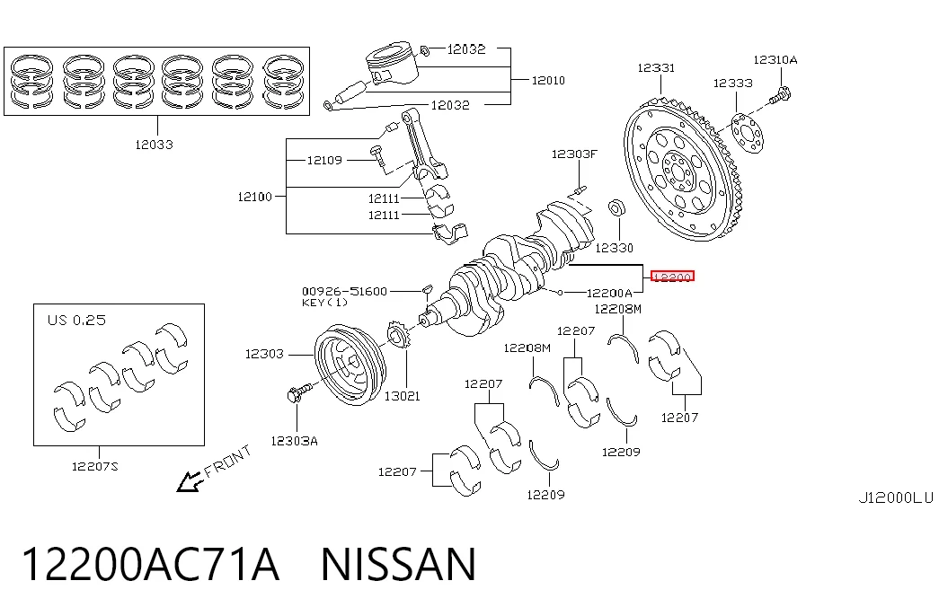 Cigüeñal para Nissan Altima 