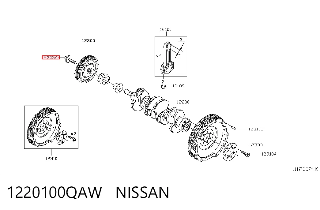 1220100QAW Nissan/Infiniti