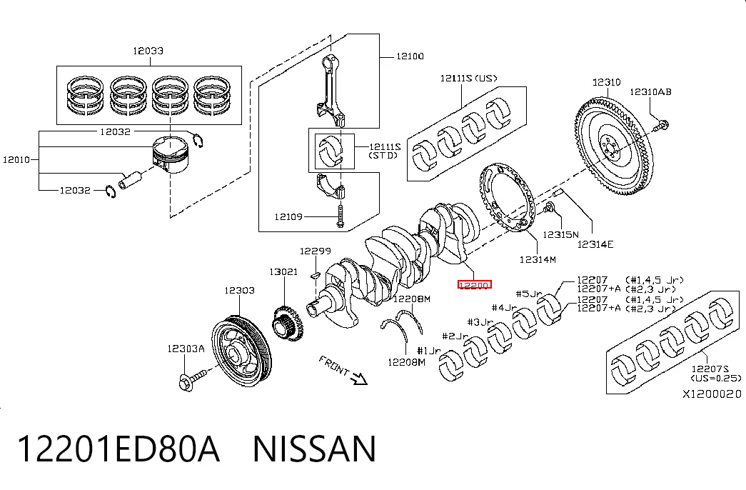 12201ED80A Nissan/Infiniti