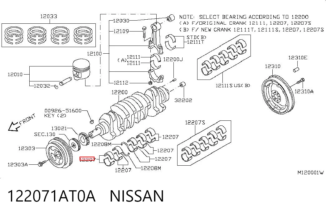 122071AT0A Nissan/Infiniti