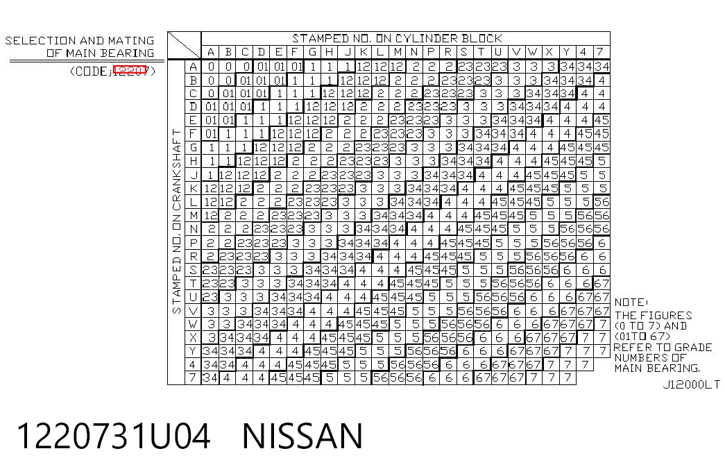 1220731U04 Nissan/Infiniti