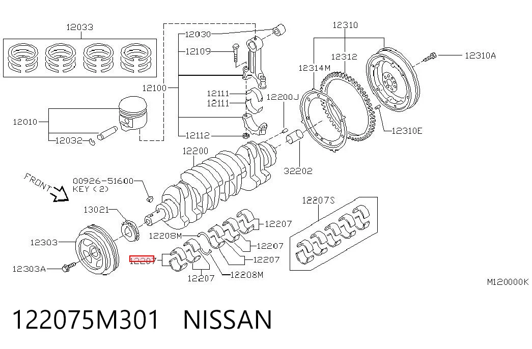 122075M301 Nissan/Infiniti