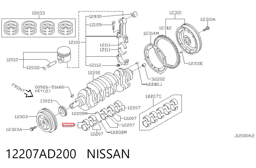 12207AD200 Nissan/Infiniti