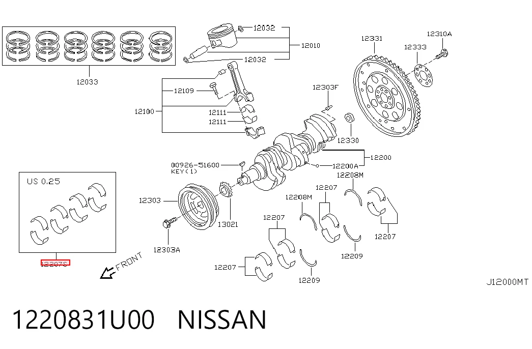 1220831U00 Nissan/Infiniti