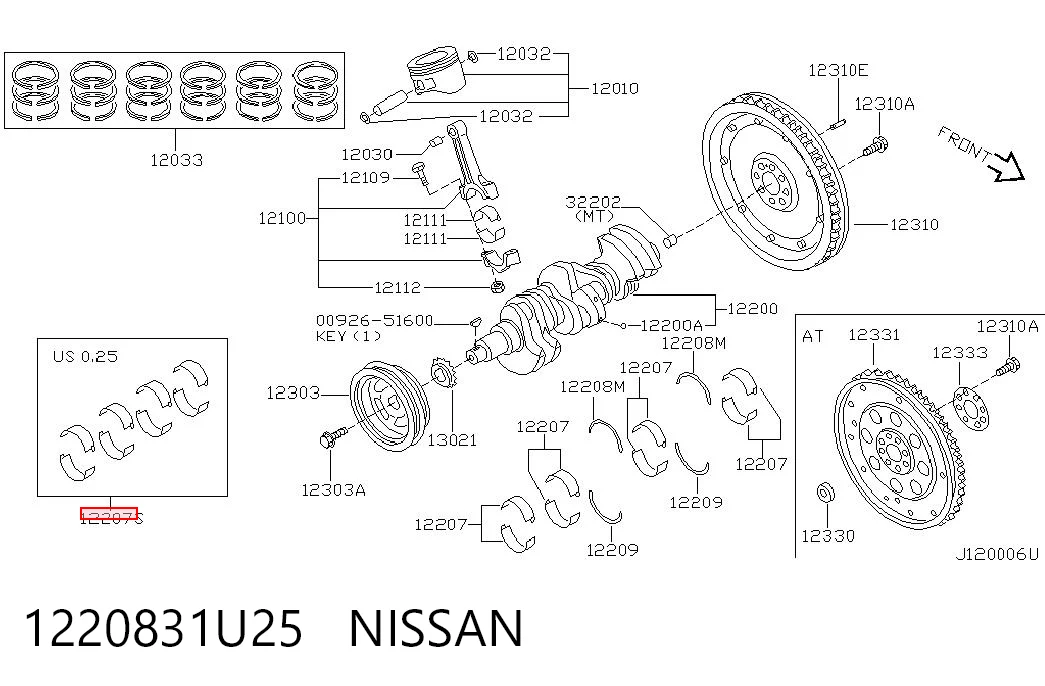 1220831U25 Nissan/Infiniti