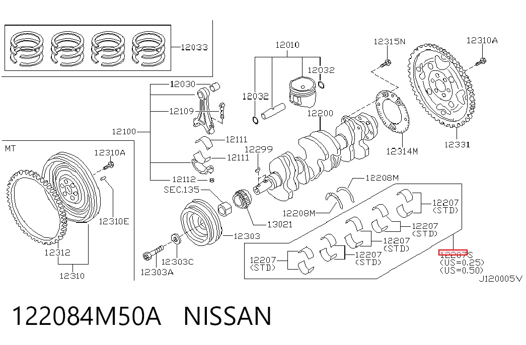 122084M50A Nissan/Infiniti