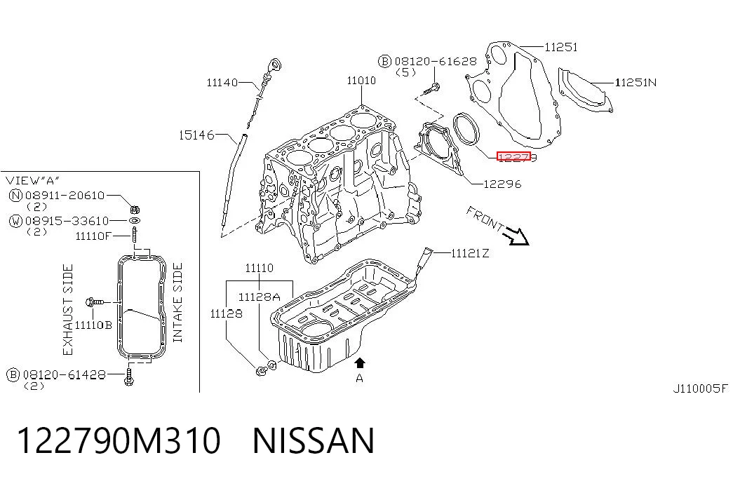 BH5861F0 NOK Anillo retén cigüeñal