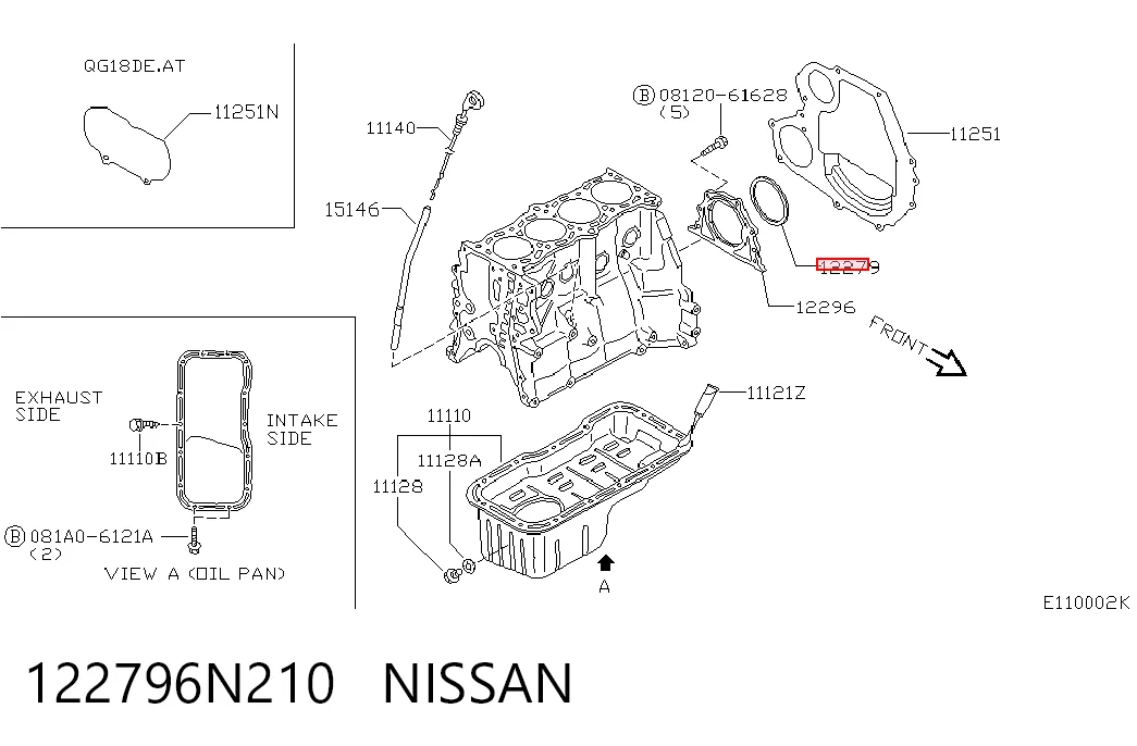 Retén del cigüeñal Nissan Primera sedán (P11) (1996 - 2002) precio, desde 14,93 EUR